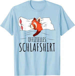 Official Red Panda Sleep Shirt T-Shirt - T-Shirt | Light Blue