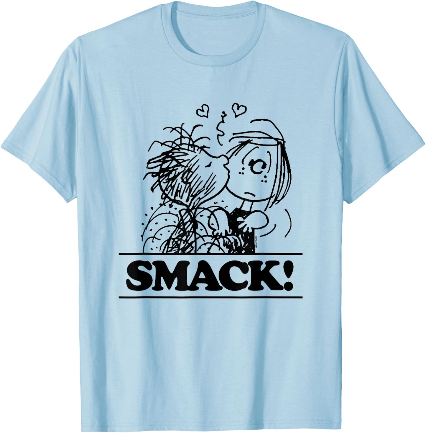 Peanuts - Pigpen Peppermint Patty Smack T-Shirt - T-Shirt | Light Blue