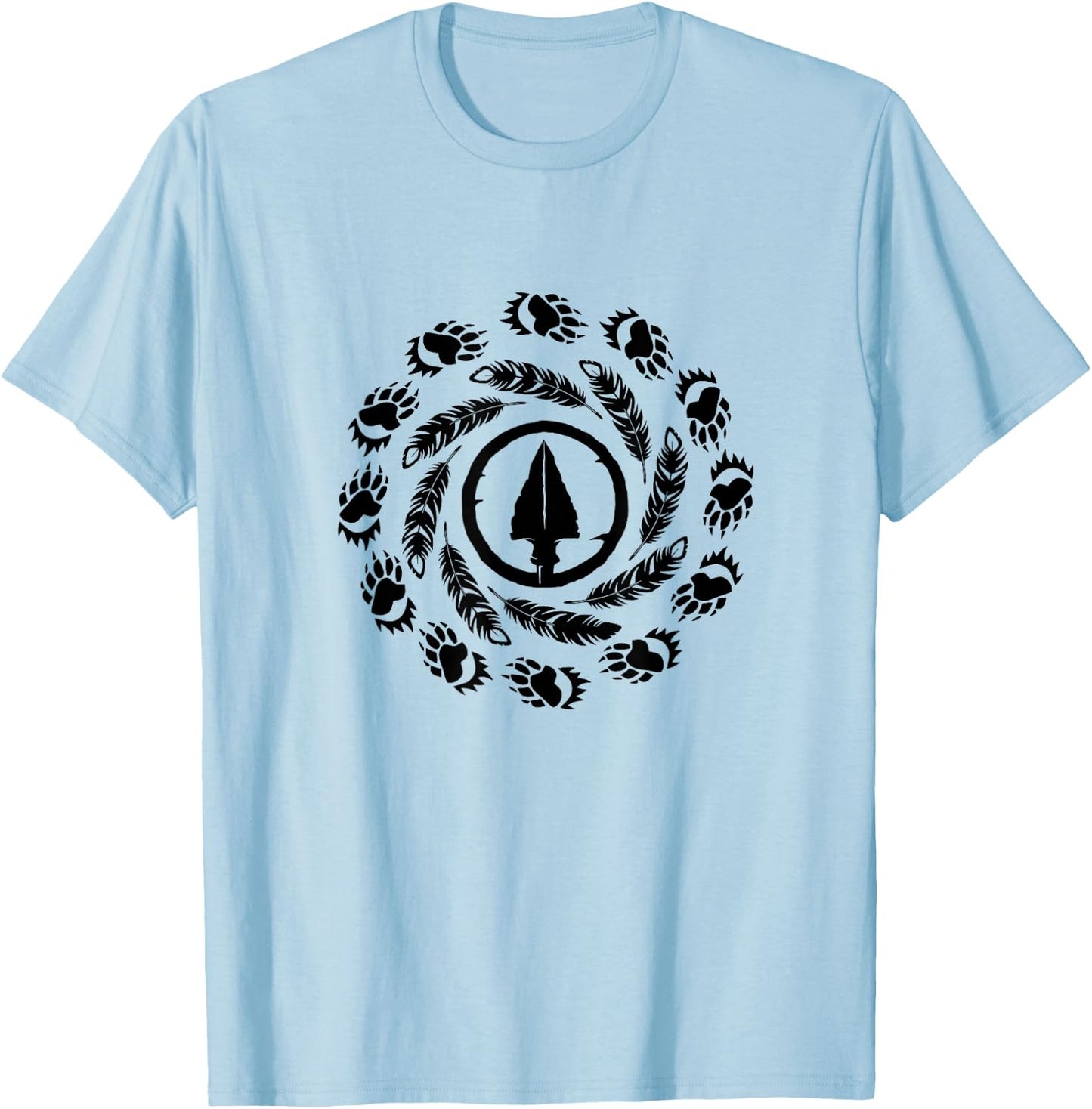Native American Indian Dream Catcher Western T-Shirt - T-Shirt | Light Blue