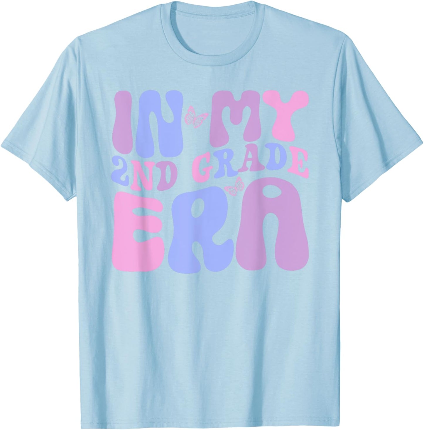 In My Second 2nd Grade Era, cute second grade girls teacher T-Shirt - T-Shirt | Light Blue