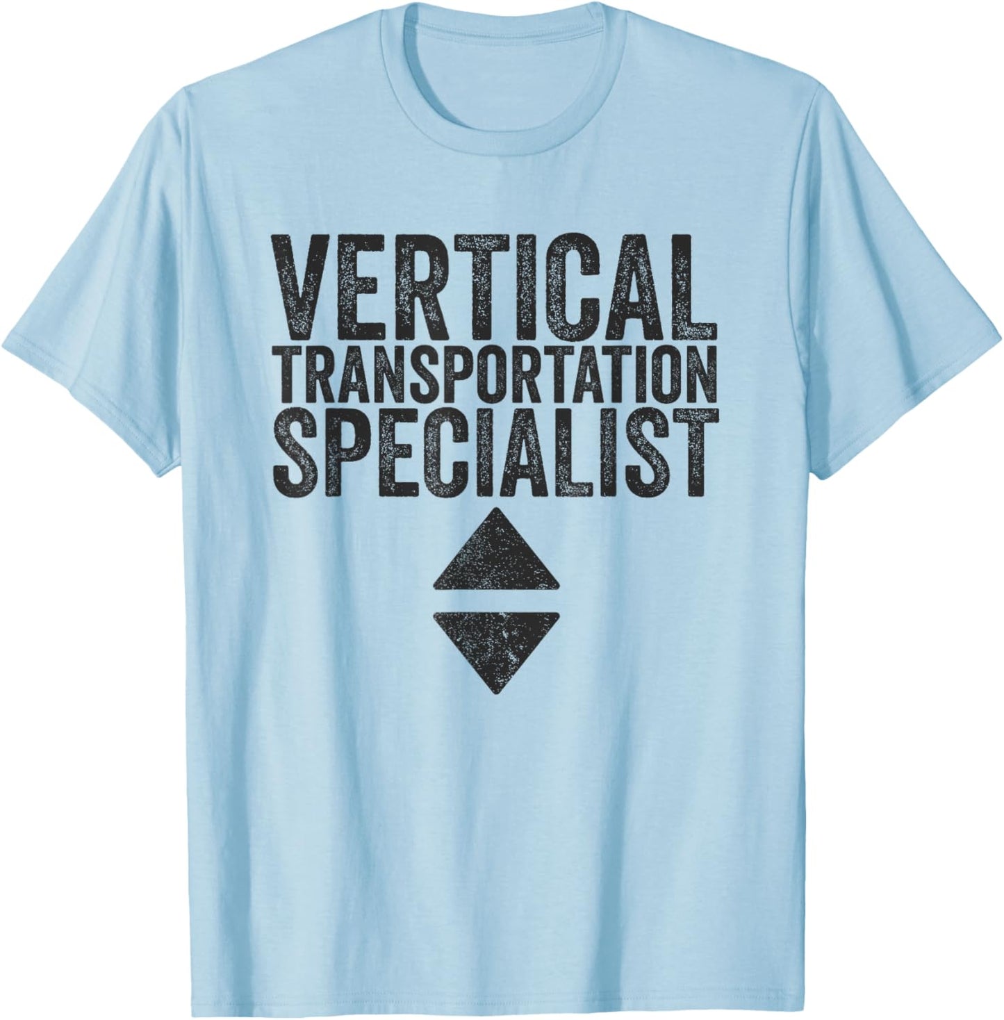 Vertical Transportation Specialist - Elevator Technician T-Shirt - T-Shirt | Light Blue