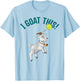 Funny Tennis I Goat this Ball Goat Lover & Tennis Player T-Shirt - T-Shirt | Light Blue