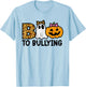 Boo To Bullying Halloween Ghost Anti Bully Unity Day Orange T-Shirt - T-Shirt | Light Blue