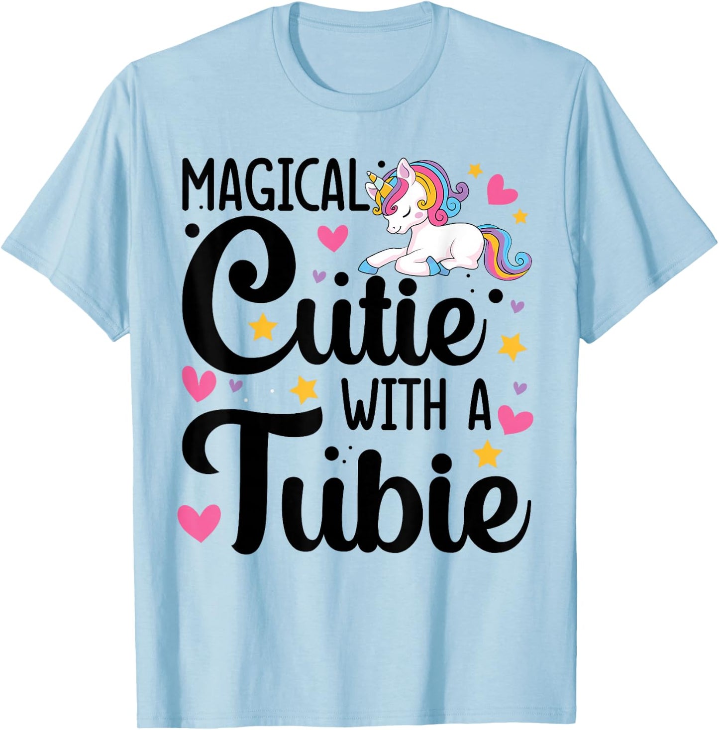 Feeding G Tube Covers for Girls Gtube Accessories for Babies T-Shirt - T-Shirt | Light Blue
