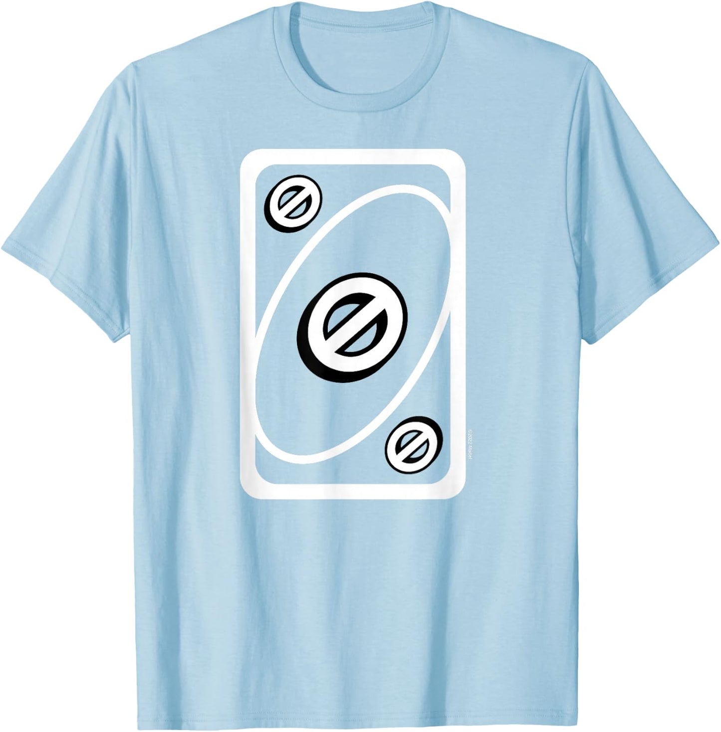 UNO - Yellow Skip Card T-Shirt - T-Shirt | Light Blue