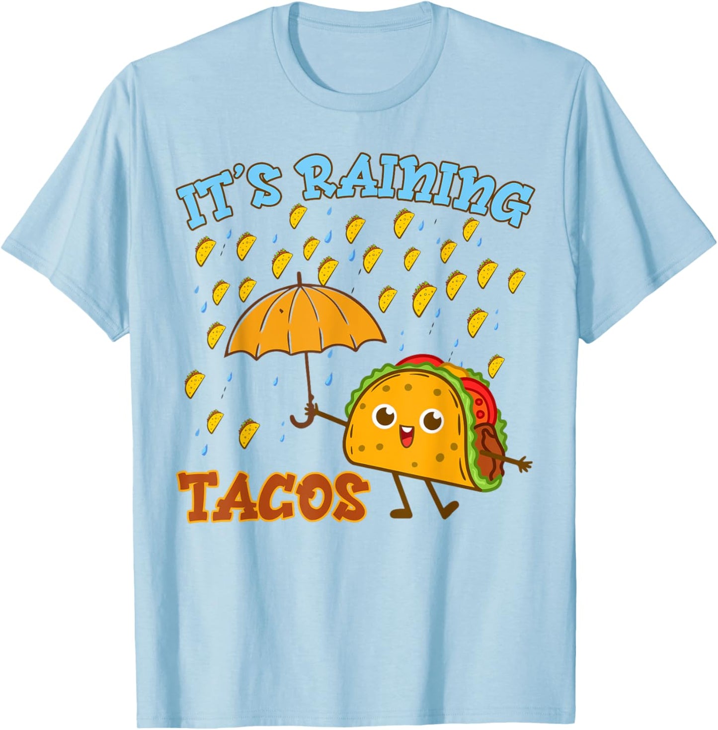 Kids Its Raining Taco-Shirt Mexican Boy Funny Cinco De Mayo T-Shirt - T-Shirt | Light Blue