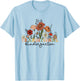 Retro Wildflowers Transitional Kindergarten TK Dream Team T-Shirt - T-Shirt | Light Blue