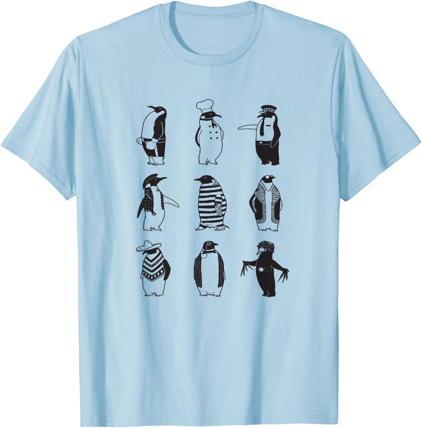 Little Penguin Society T-Shirt - T-Shirt | Light Blue