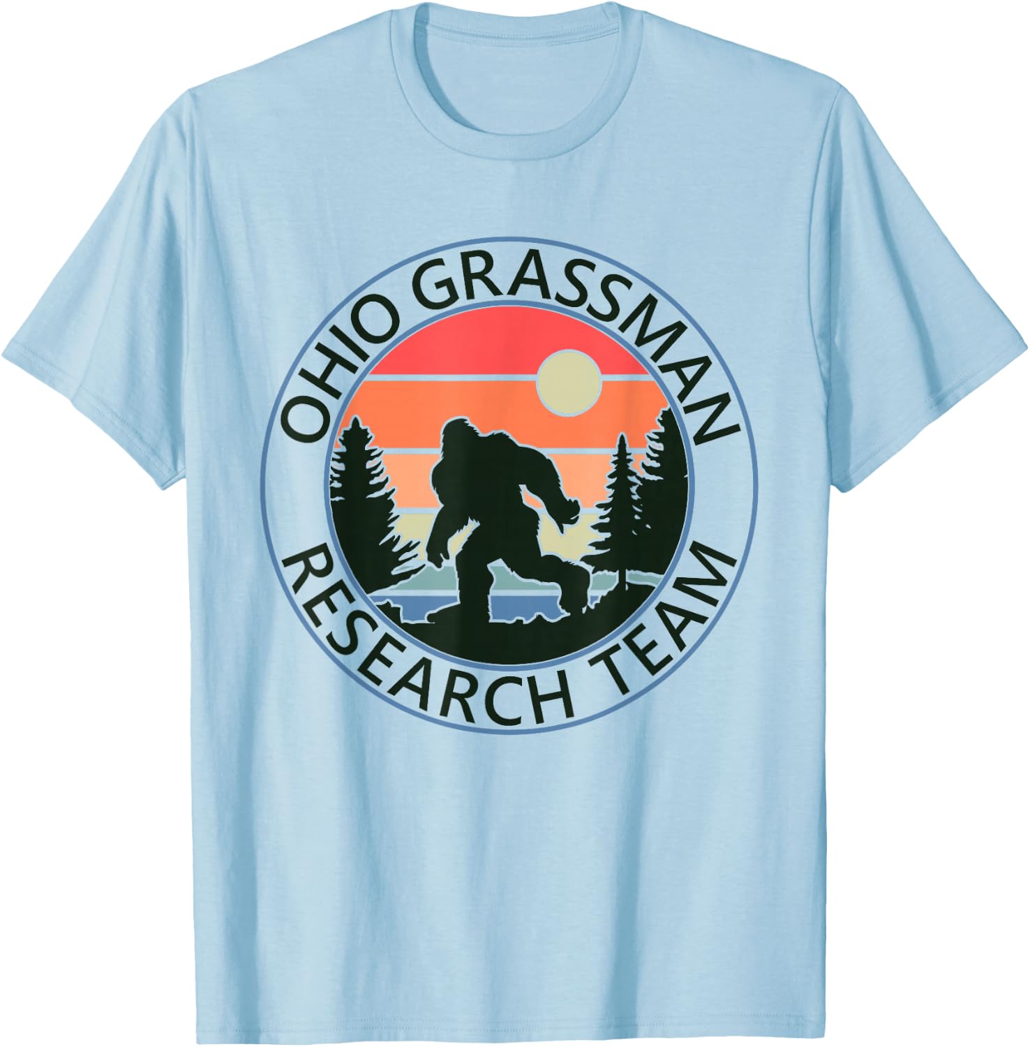 Ohio Grassman Research Team Fun Camping Hiking Outdoors T-Shirt - T-Shirt | Light Blue