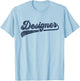 Designer Cute Vintage Graphic T-Shirt - T-Shirt | Light Blue