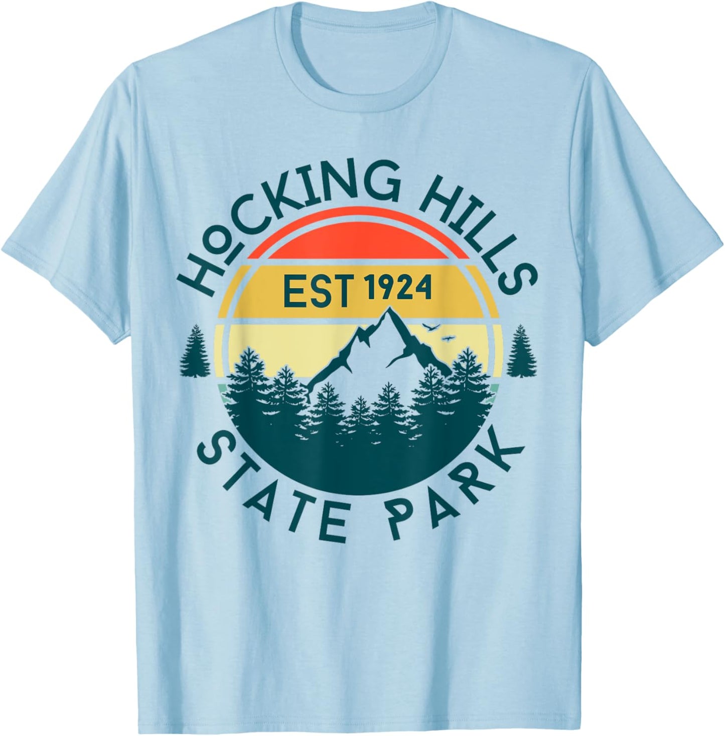 Hocking Hills T-Shirt - T-Shirt | Light Blue