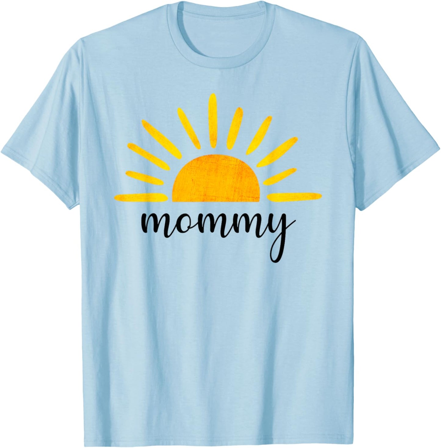 Mommy of The Birthday First Trip Around the Sun Birthday T-Shirt - T-Shirt | Light Blue