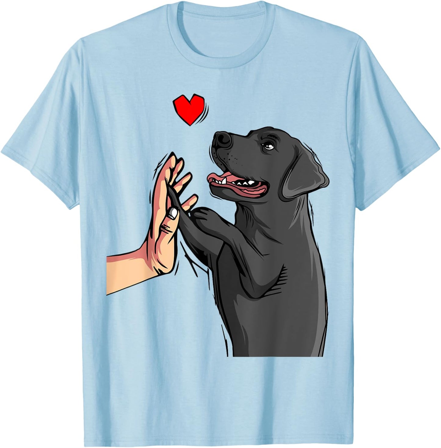 Black Lab Labrador Retriever Women T-Shirt - T-Shirt | Light Blue