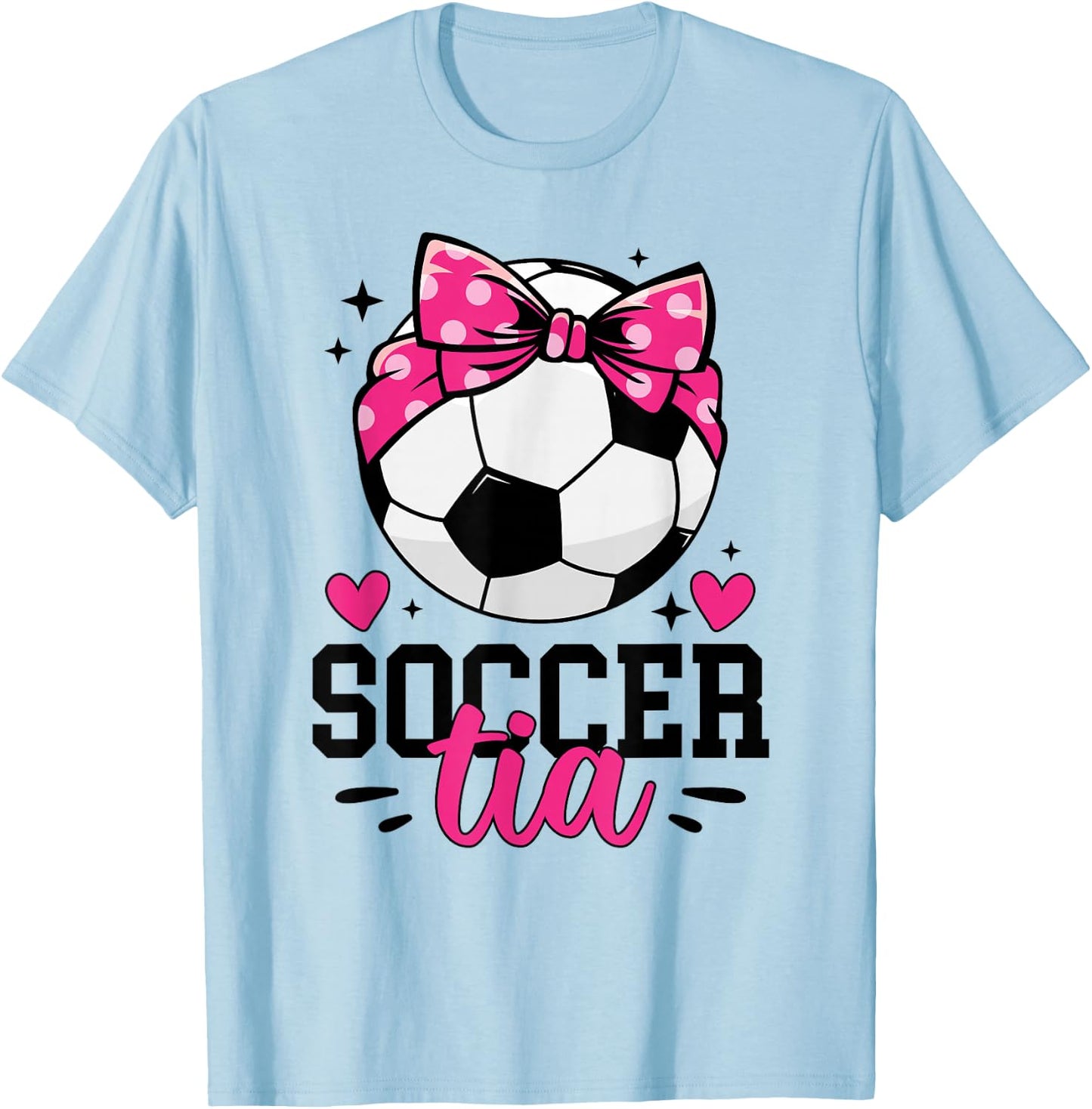 Soccer Tia Aunt Proud Tia Of A Soccer Player Tia T-Shirt - T-Shirt | Light Blue