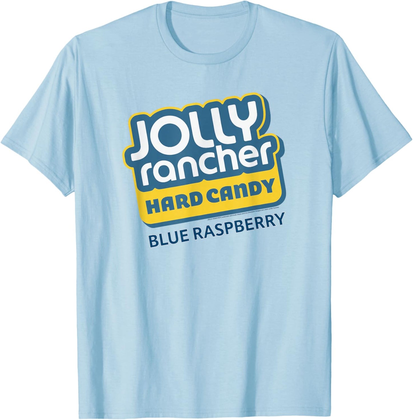 Jolly Rancher Hard Candy Blue Raspberry Iconic Logo T-Shirt - T-Shirt | Light Blue