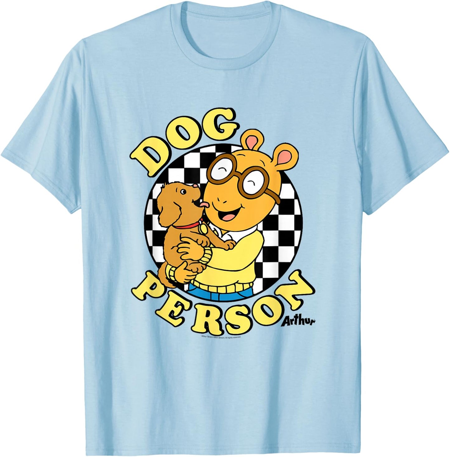 Arthur Dog Person T-Shirt - T-Shirt | Light Blue