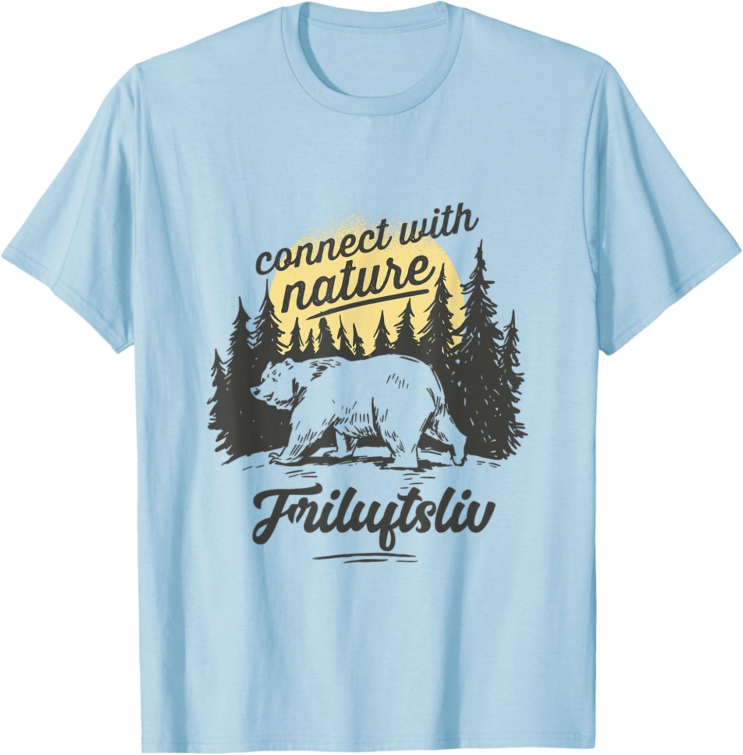 Friluftsliv Connect With Nature T-Shirt - T-Shirt | Light Blue