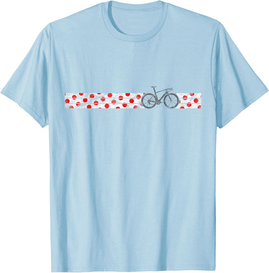 Polkadot Jersey Design Climbing Champ Bike Race Cycling T-Shirt - T-Shirt | Light Blue