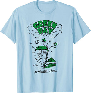 Green Day Basket Case Doodle T-Shirt - T-Shirt | Light Blue