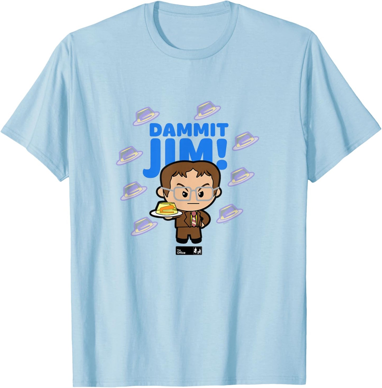 The Office Cute Dwight T-Shirt - T-Shirt | Light Blue