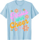 Jesus and Cheer Cheerleading Coach Funny Groovy y2k Chrstian T-Shirt - T-Shirt | Light Blue