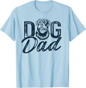 Rottweiler Dog Dad Rottie T-Shirt - T-Shirt | Light Blue