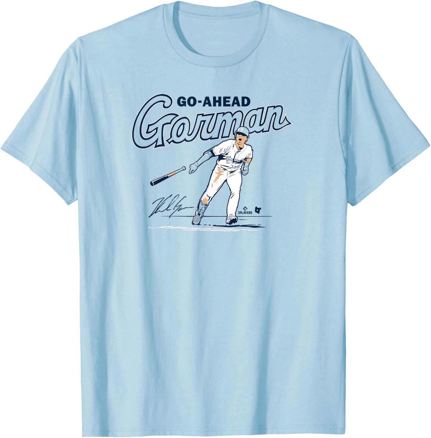 Nolan Gorman - Go-Ahead Gorman - St. Louis Baseball T-Shirt - T-Shirt | Light Blue
