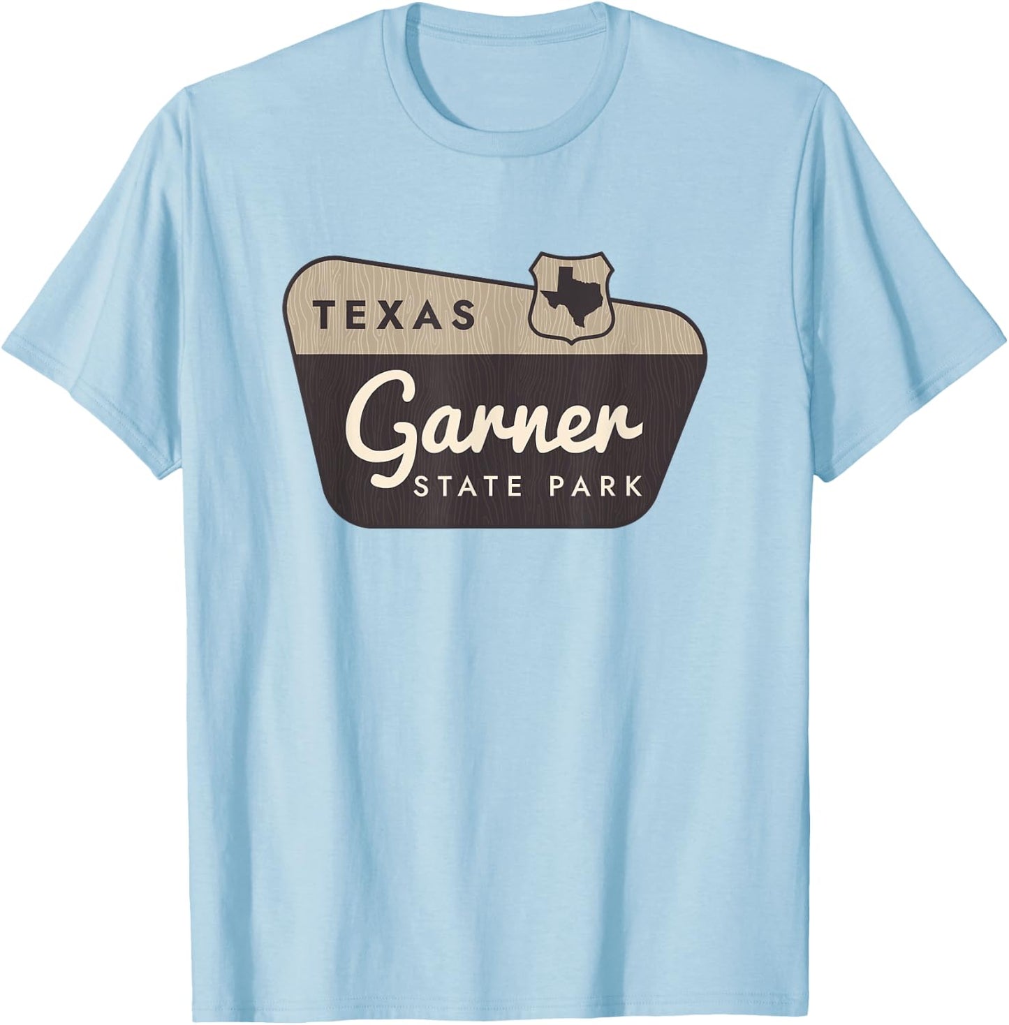 Garner State Park Texas TX Welcome Sign Vacation T-Shirt - T-Shirt | Light Blue