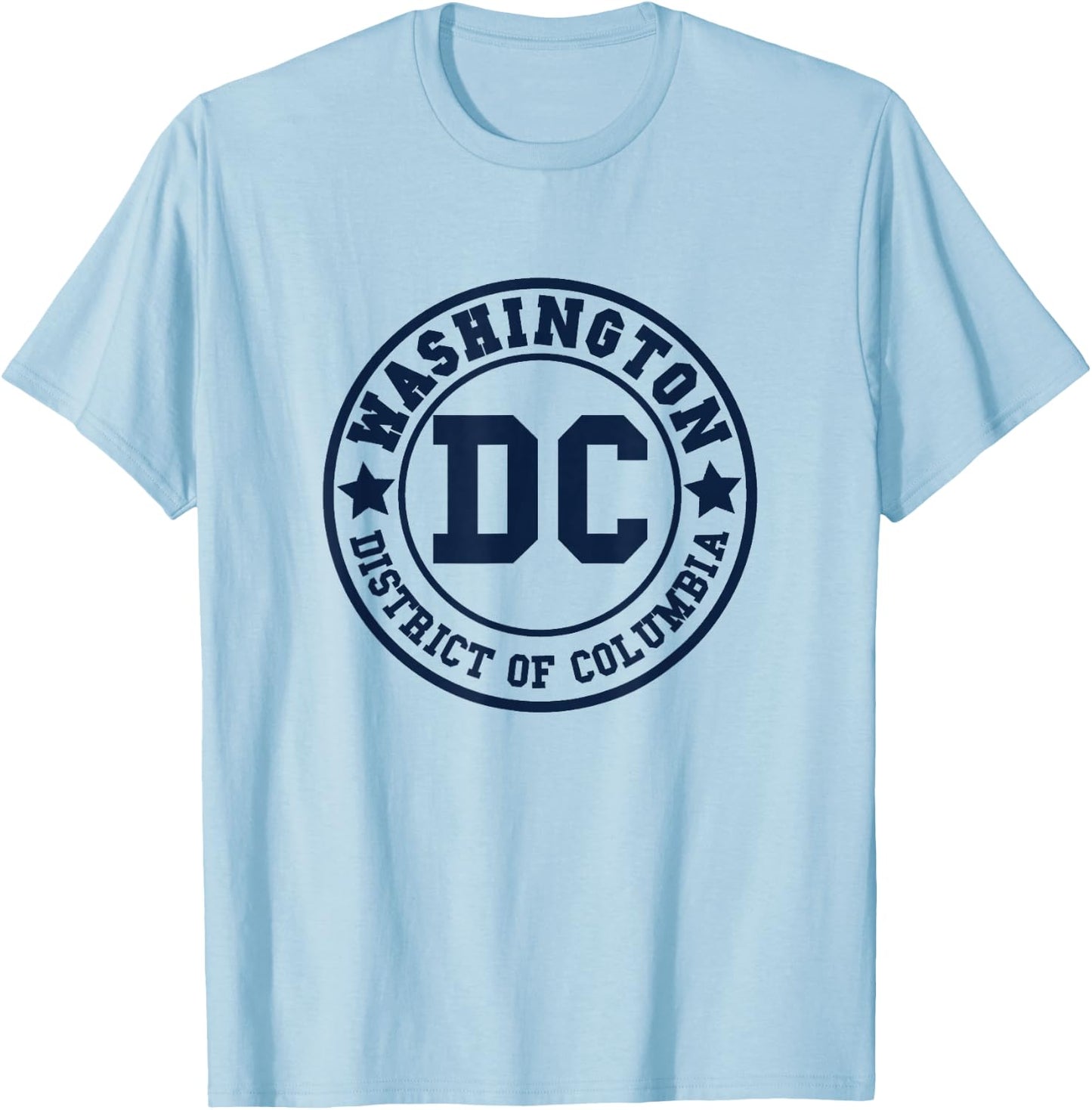 Washington DC - Athletic Throwback Design - Classic T-Shirt - T-Shirt | Light Blue