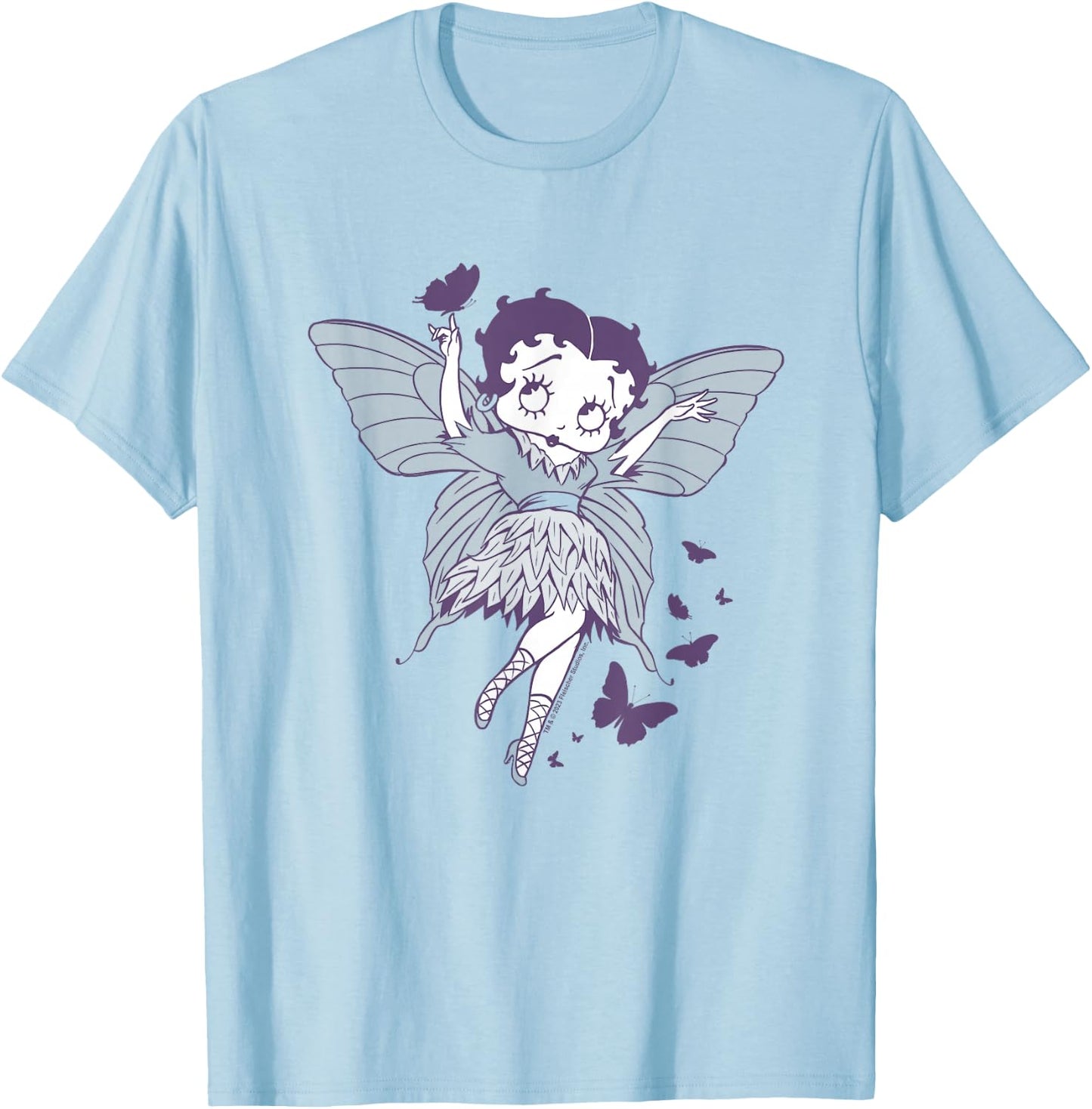 Betty Boop Butterfly Fairy T-Shirt - T-Shirt | Light Blue