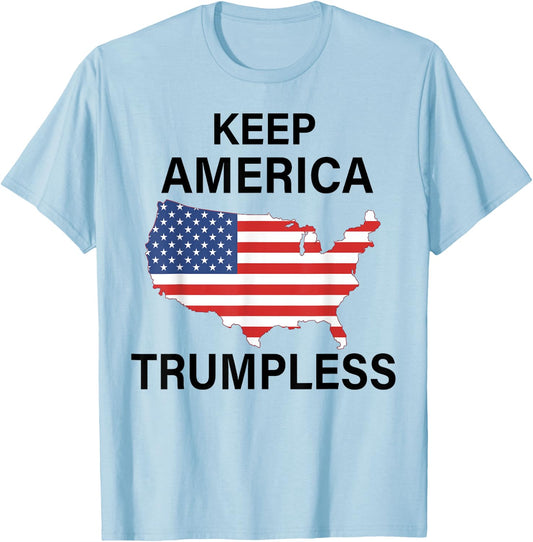 Keep America Trumpless T-Shirt - T-Shirt | Light Blue