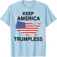 Keep America Trumpless T-Shirt - T-Shirt | Light Blue