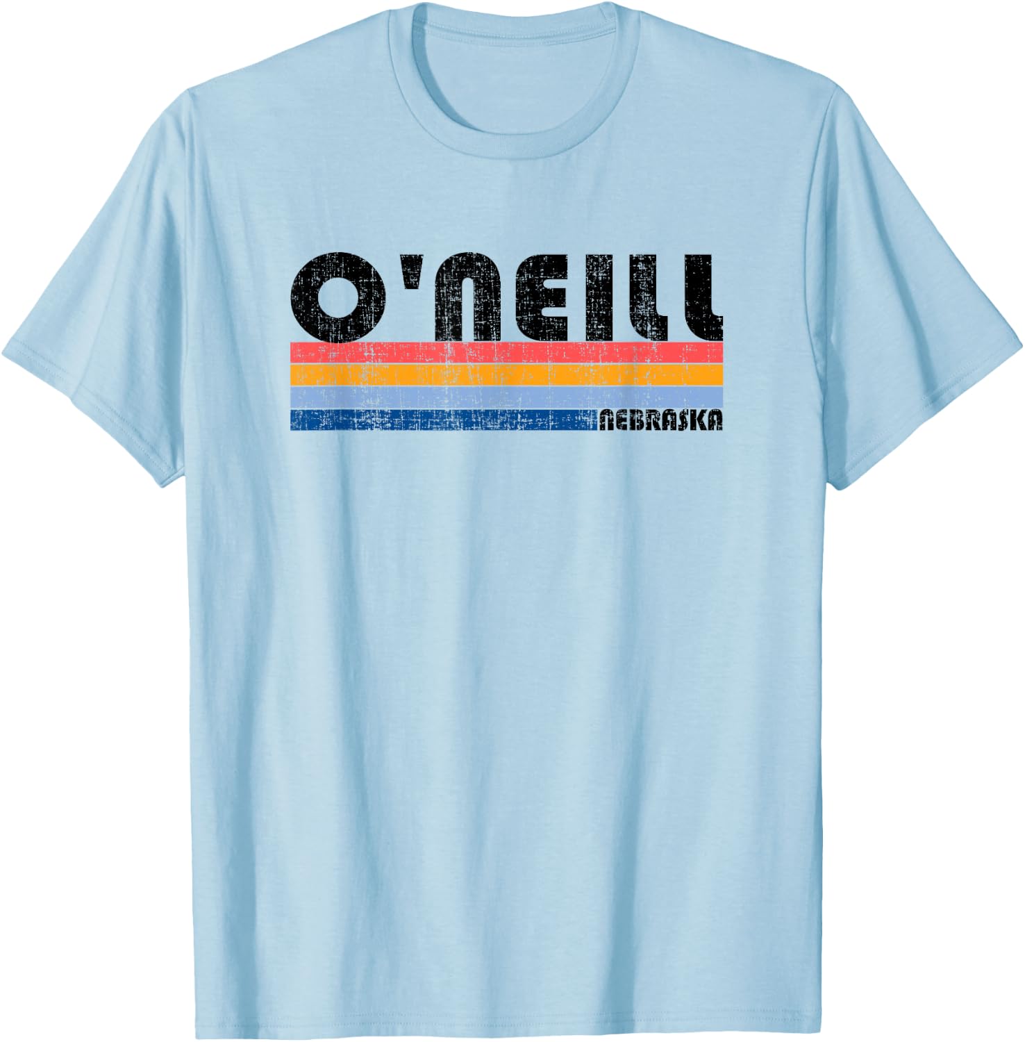 Vintage 70s 80s Style O'Neill, NE T-Shirt - T-Shirt | Light Blue