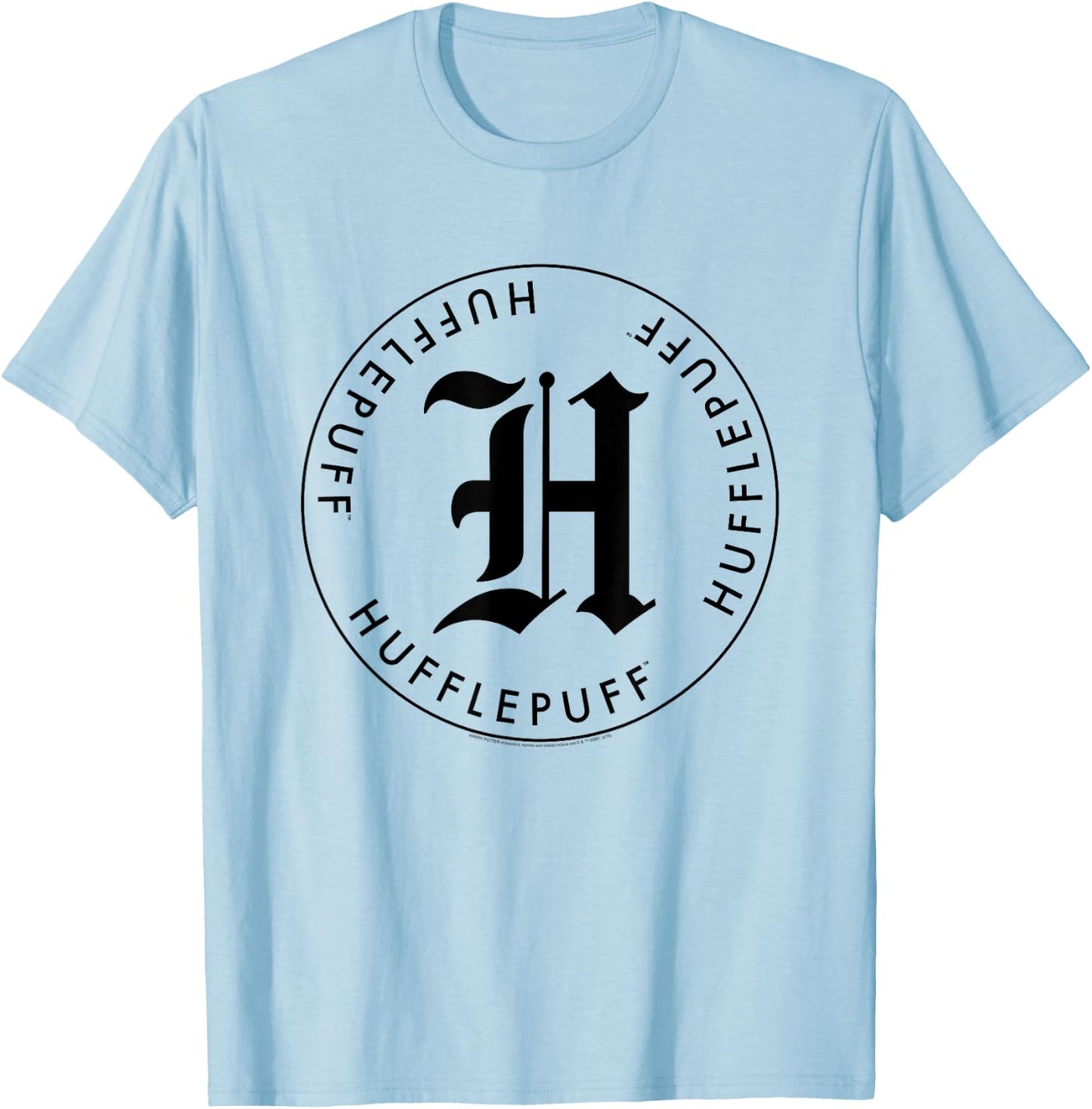 Harry Potter Hufflepuff Letter H T-Shirt - T-Shirt | Light Blue