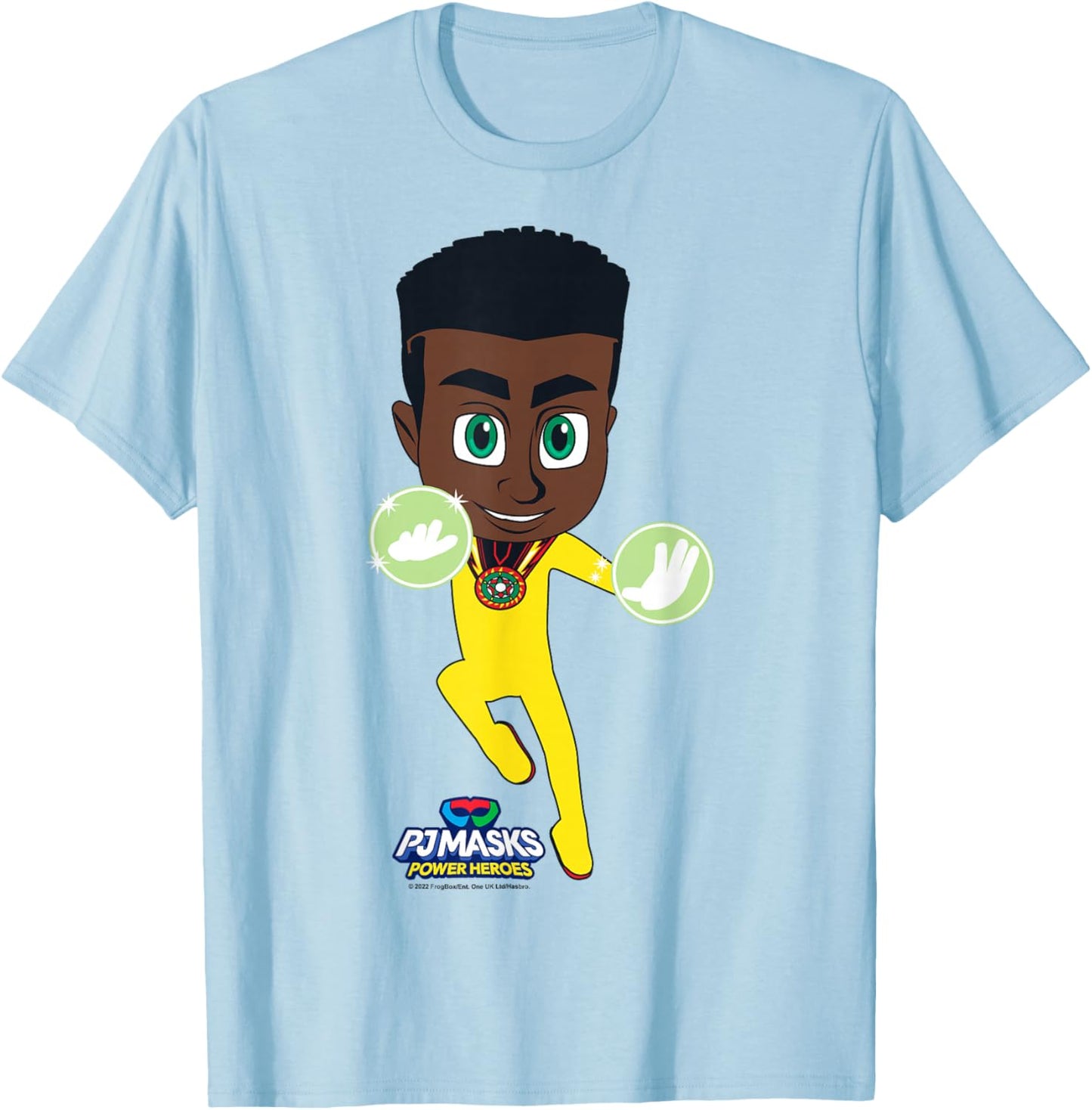 PJ Masks Newton Star Night Time Hero Portrait T-Shirt - T-Shirt | Light Blue