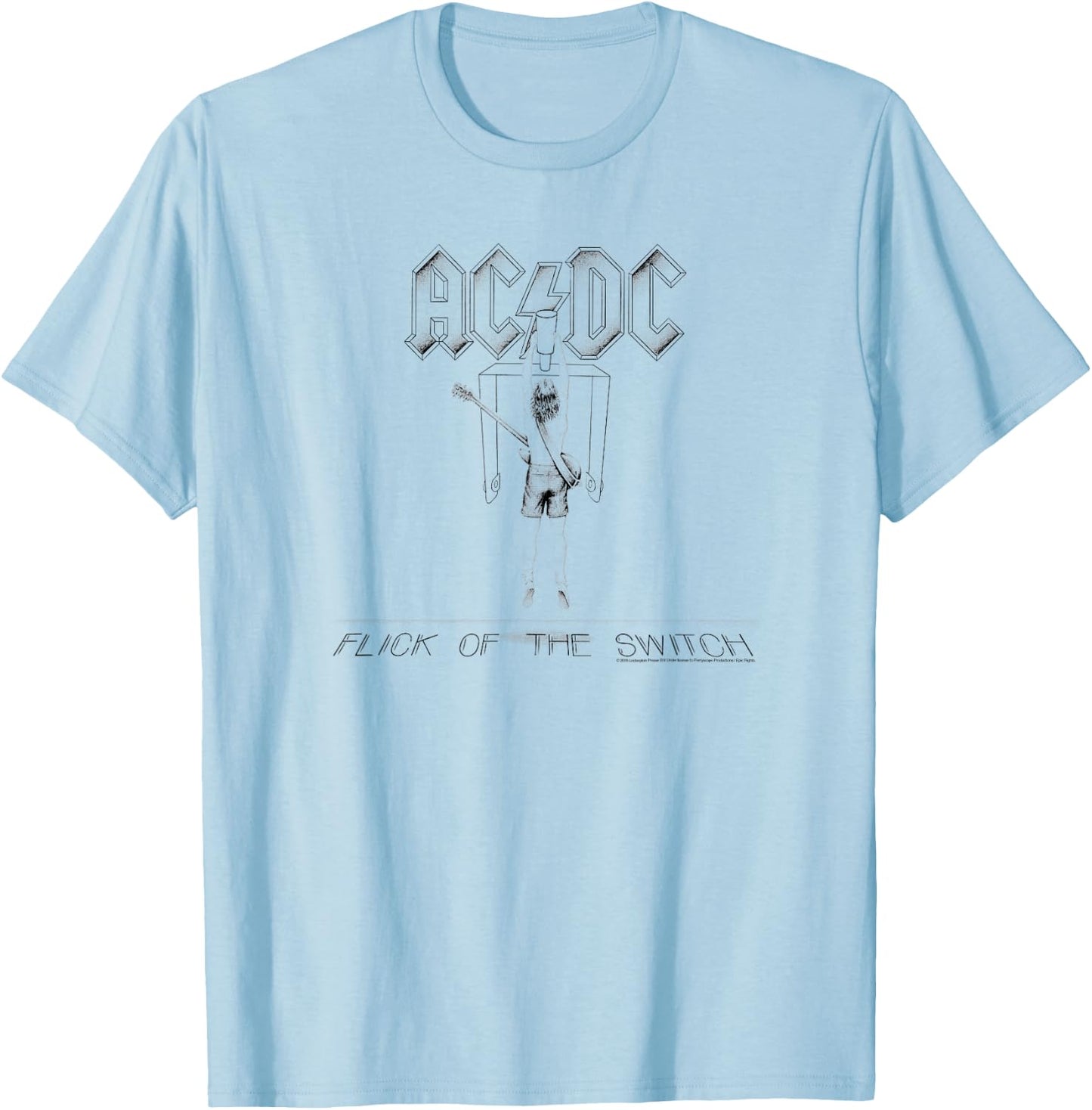 AC/DC - Flick of the Switch T-Shirt - T-Shirt | Light Blue