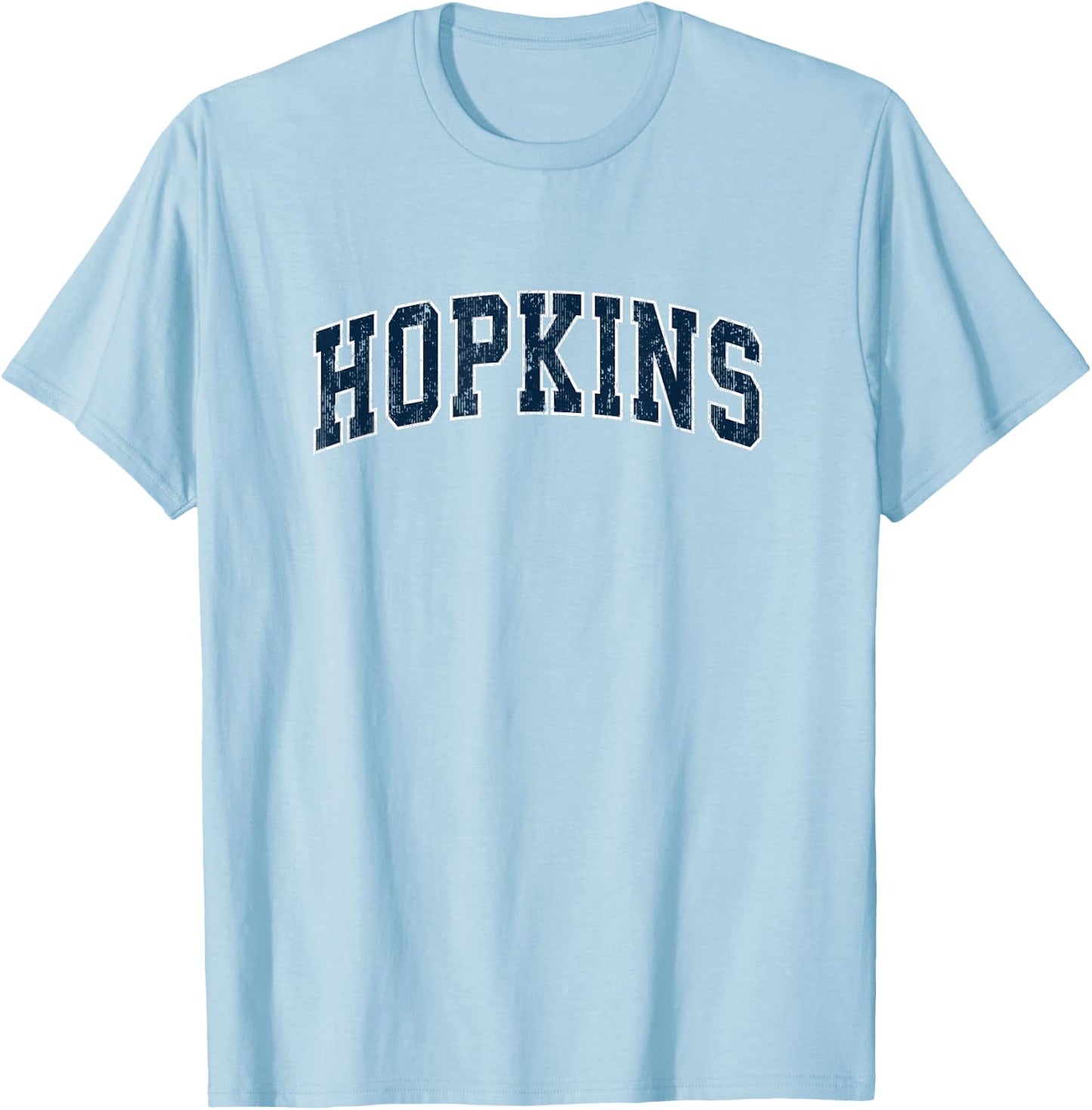 Hopkins Minnesota MN Vintage Sports Design Navy Design T-Shirt - T-Shirt | Light Blue