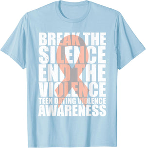 Wear orange teen dating violence Awareness T-Shirt - T-Shirt | Light Blue