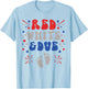 Red White and Due 4th of July Pregnancy Dress Baby Reveal Men T-Shirt - T-Shirt | Light Blue