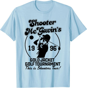 Shooter McGavin's Gold Jacket Golf Tournament T-Shirt - T-Shirt | Light Blue
