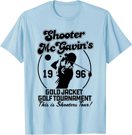 Shooter McGavin's Gold Jacket Golf Tournament T-Shirt - T-Shirt | Light Blue