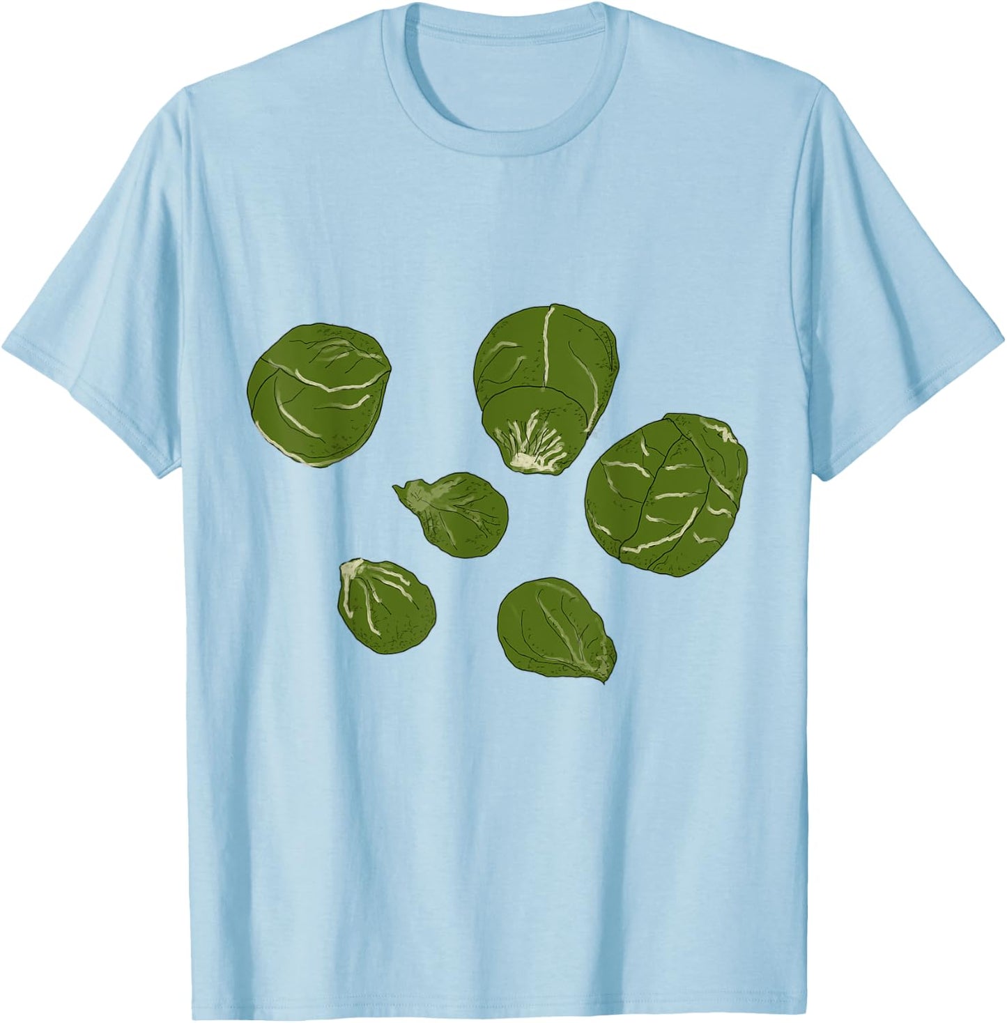 Brussel Sprouts Halloween Costume Gardening Farming Veggie T-Shirt - T-Shirt | Light Blue