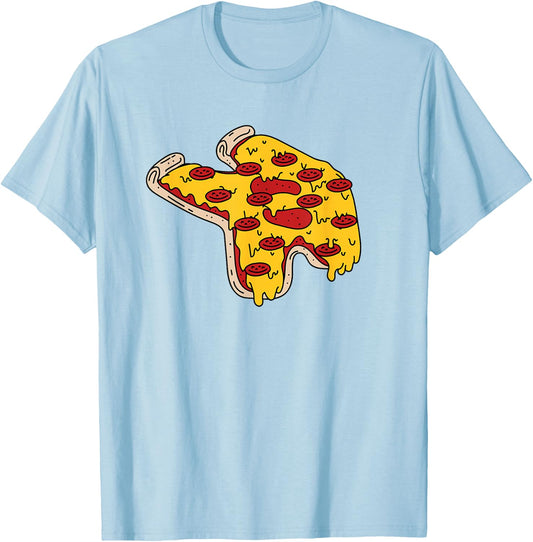 Pizza Arrow T-Shirt - T-Shirt | Light Blue