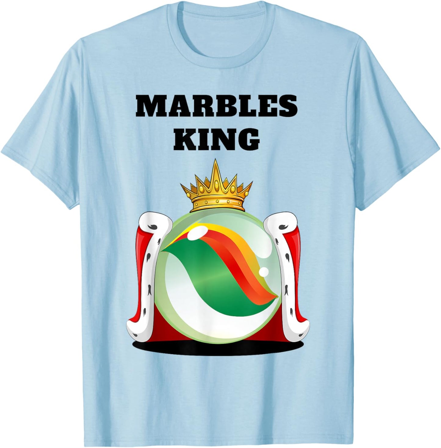 Marbles King | Boys Marbles Design | Marbles T-Shirt - T-Shirt | Light Blue