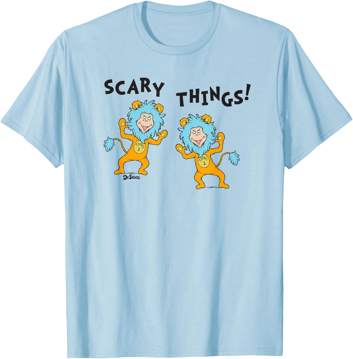 Dr. Seuss Halloween Scary Things T-Shirt - T-Shirt | Light Blue