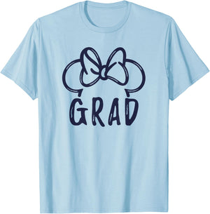 Disney Minnie Mouse Graduation Minnie Grad Ears T-Shirt - T-Shirt | Light Blue