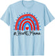 Heart Mama CHD Mom Of A CHD Warrior Rainbow CHD Awareness T-Shirt - T-Shirt | Light Blue