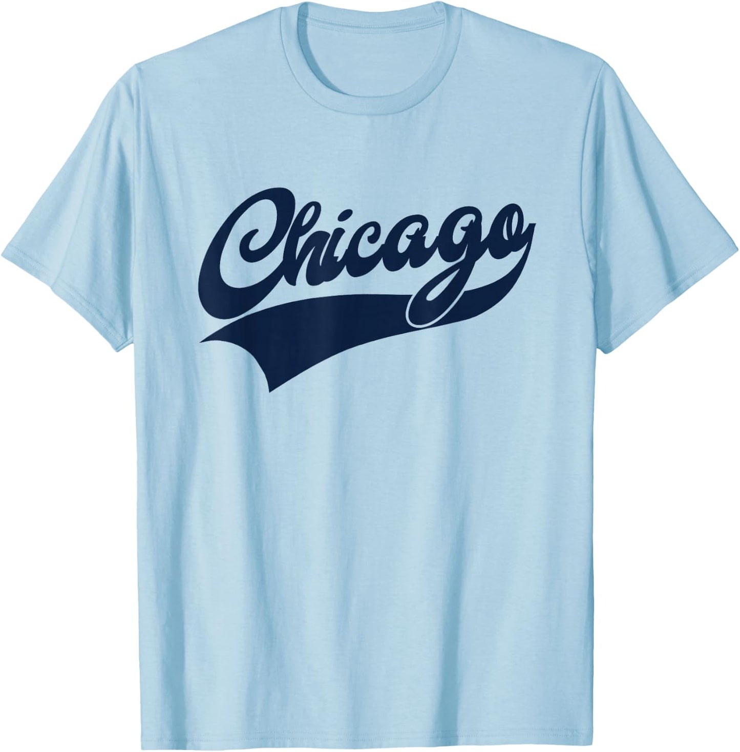 CHICAGO - Athletic Throwback Design - Classic T-Shirt - T-Shirt | Light Blue