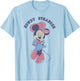 Disney Minnie Mouse Sassy Cowgirl Howdy Stranger Wink Logo T-Shirt - T-Shirt | Light Blue
