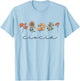 Ciocia Polish Aunt Cute Great Aunt Boho Wildflowers Poland T-Shirt - T-Shirt | Light Blue